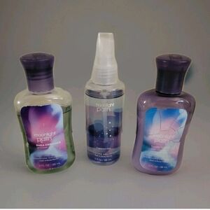 Vintage Bath Body Works Moonlight Path Shower Gel Lotion Body Spray Set Lavender